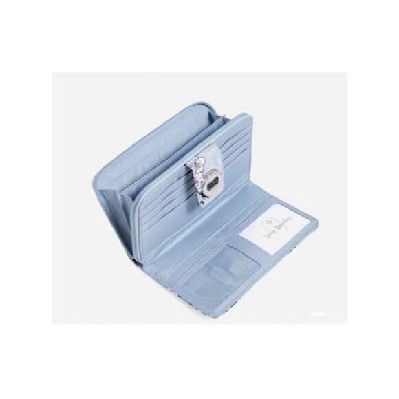 Vera Bradley Ultralight RFIS Turnlock Wallet / Cherry Blossom - Picture 9 of 11